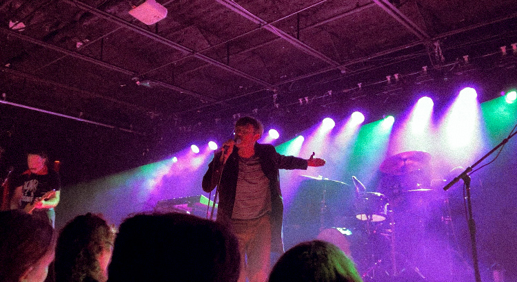 Smith of Yard Act preaches to the millenial crowd at The Basement East